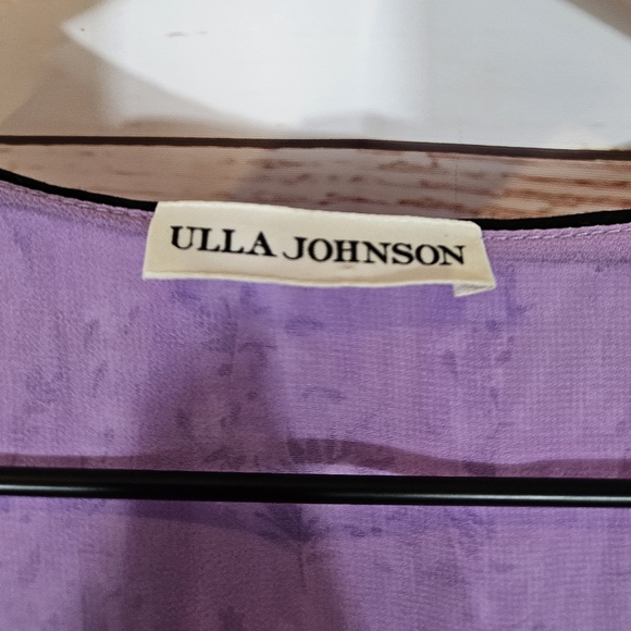 Ulla Johnson | Joan Purple Floral Midi Dress - Picture 7 of 8